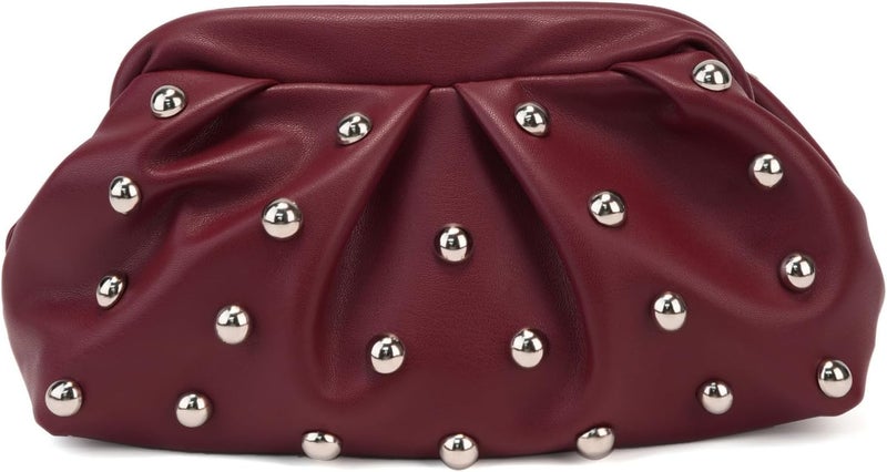 KingTo Store Clutch Purses for Women, Soft Cloud Bag Fashion Dumpling with Ruched Pouch Handbag for Crossbody Shoulder - Image 1